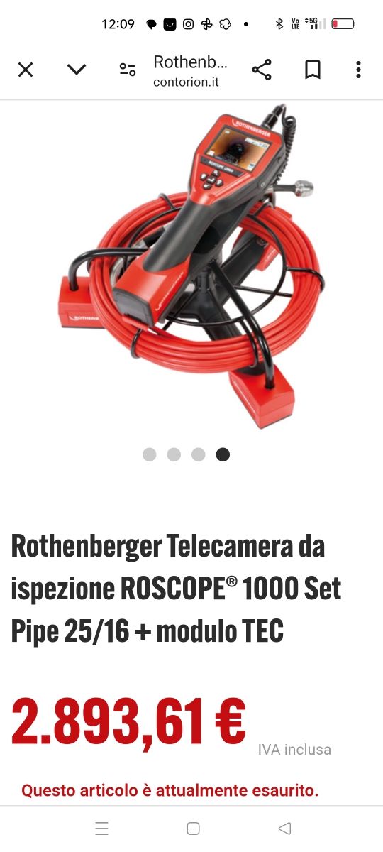 Video ispezione rothenberger roscope1000