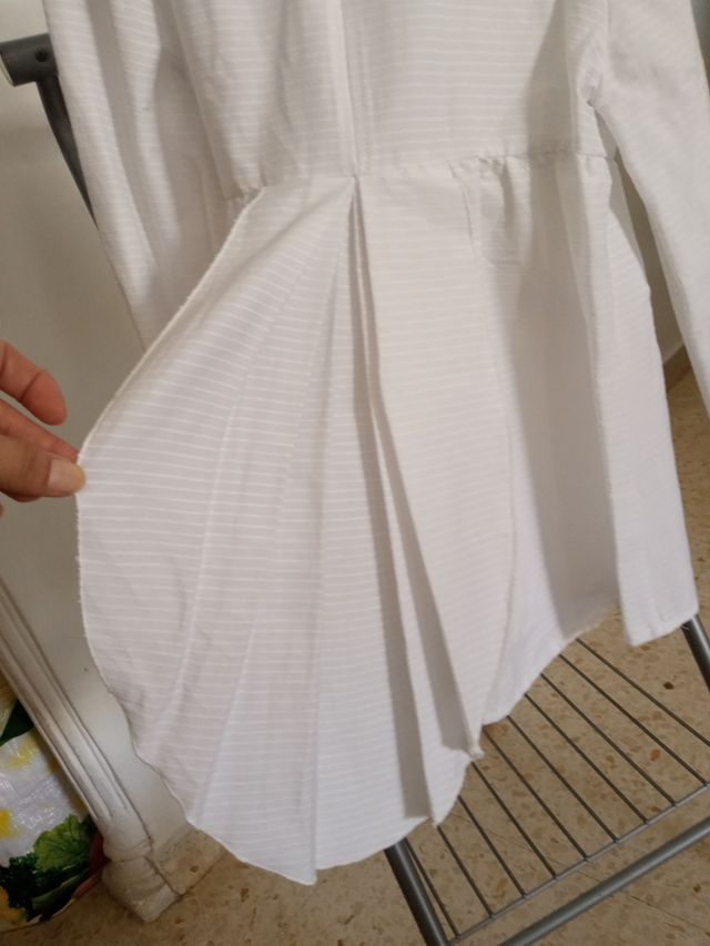 Camisa blanca vestir niña t10