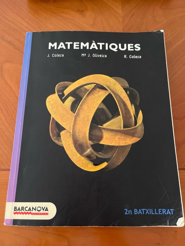 Llibre Matemàtiques 2n Batx