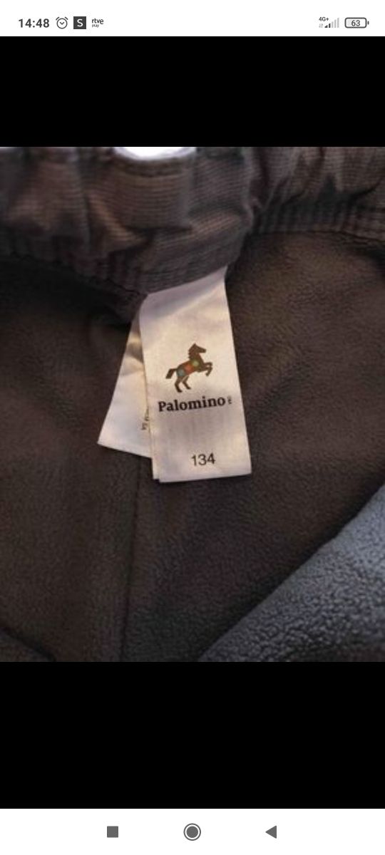 Pantalón forrado, talla 8-9 años