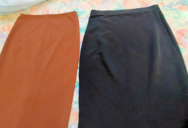 Lote dos faldas tubo mujer