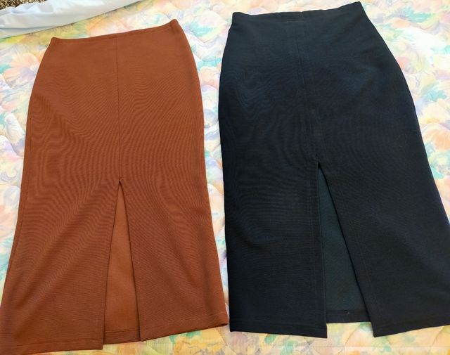 Lote dos faldas tubo mujer