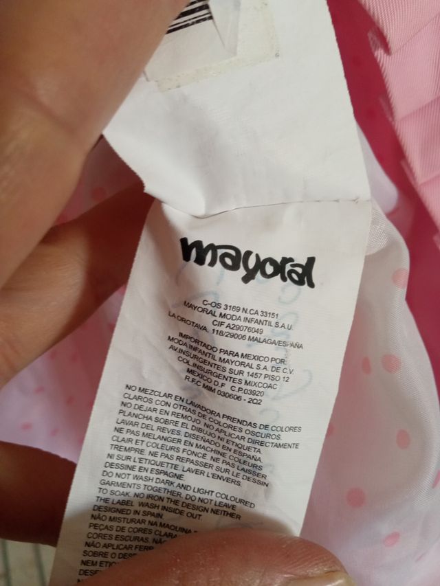 Chaqueta niña mayoral t5 rosa tipo gab