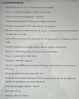 DETECTOR de DIOXIDO de CARBONO