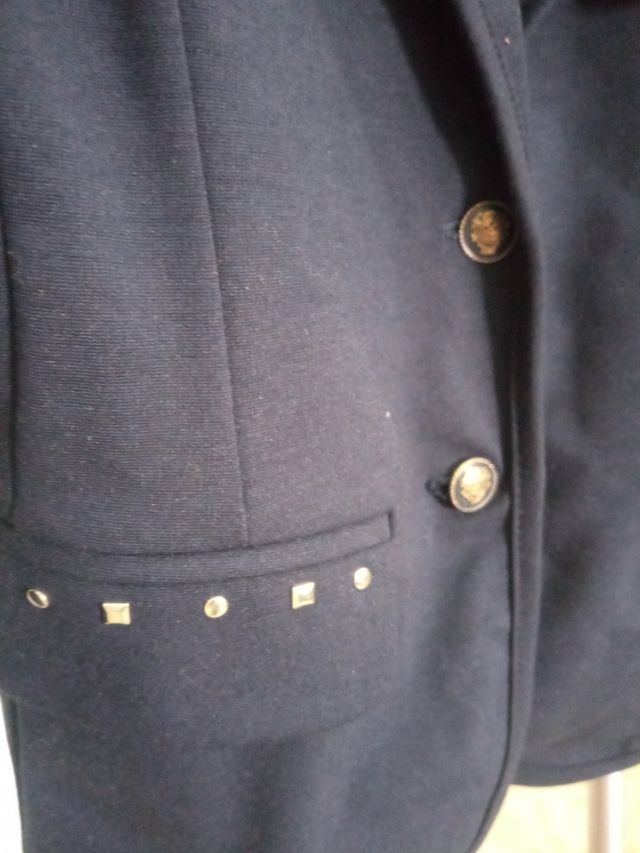 Chaqueta tipo americana niña t7 azul