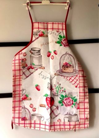 Grembiule cucina Kasanova fragole rose e ciliegie