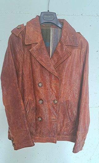 Giacca in pelle made in italy firmato delan