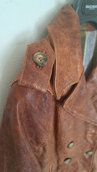 Giacca in pelle made in italy firmato delan