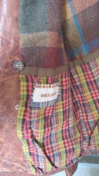 Giacca in pelle made in italy firmato delan