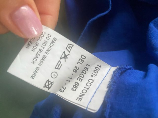 T-shirt polo blu Massimo Piombo