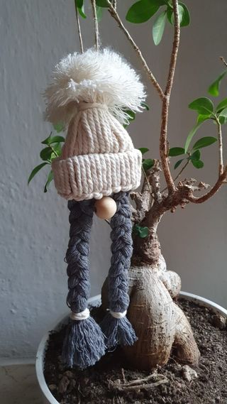 Gadget addobbo regalo babbo natale lana