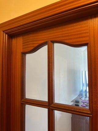 Puertas madera salon