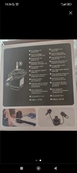 Hinchador electrico intex 