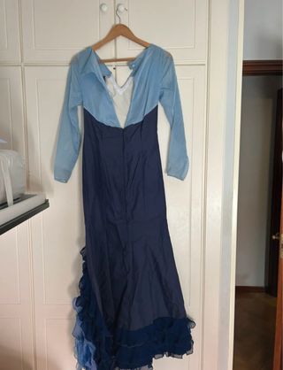 Vestido Flamenco Azul