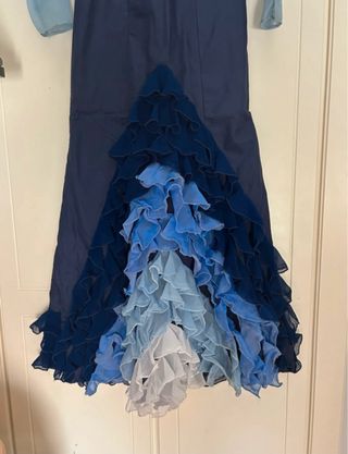 Vestido Flamenco Azul