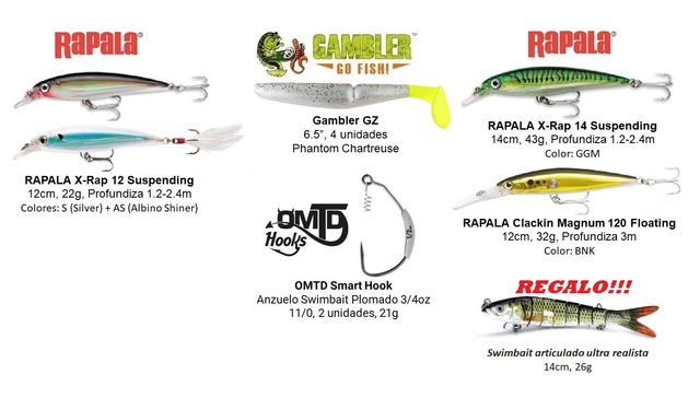 Lote señuelos Lucio NUEVOS