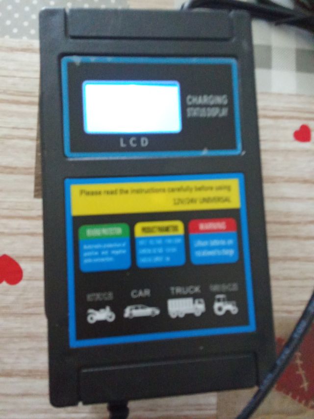 Cargador batería 12 y 24 v truck coche c