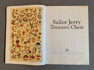 Sailor Jerry Treasure Chest y Tattoo Drawings de segunda mano por