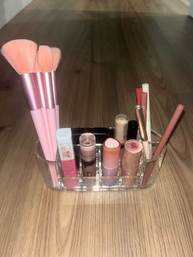 organizador maquillaje, material escolar