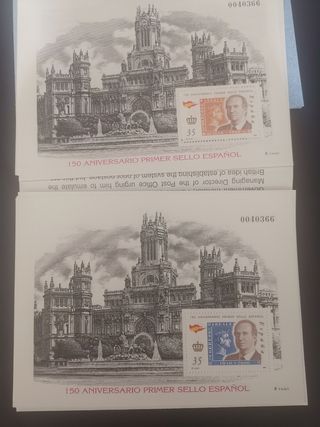 Estuche 150 aniversario Primer sello Español
