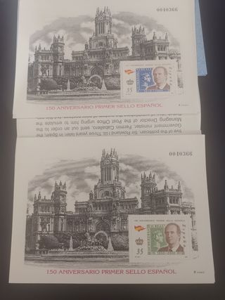 Estuche 150 aniversario Primer sello Español