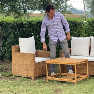 Sofas de terraza de ratan