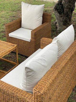 Sofas de terraza de ratan