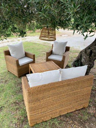 Sofas de terraza de ratan