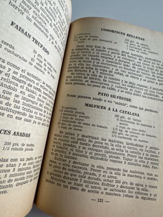 Libro antiguo de cocina J. Jamar