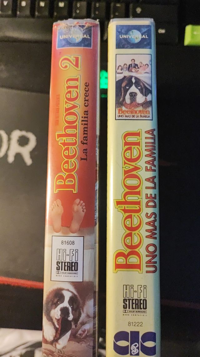 Beethoven 1 y 2 VHS