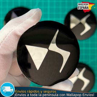 X4 Emblemas DS 56mm Pegatinas Tapacubos Llantas 