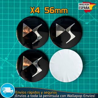 X4 Emblemas DS 56mm Pegatinas Tapacubos Llantas 