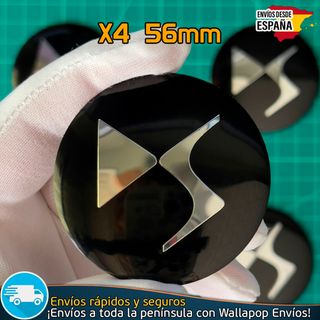 X4 Emblemas DS 56mm Pegatinas Tapacubos Llantas 