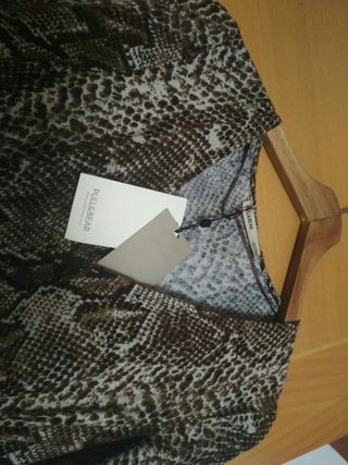 Vestido largo de estampado animal