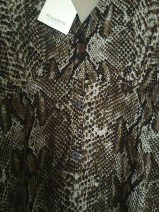 Vestido largo de estampado animal