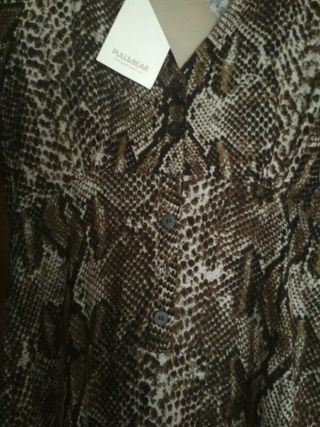 Vestido largo de estampado animal