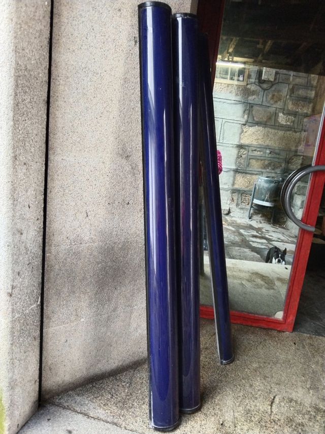 Columna luz color azul