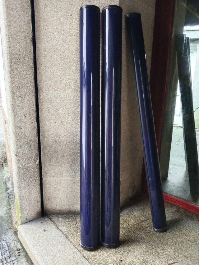 Columna luz color azul