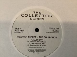 Vinilo Weather Report