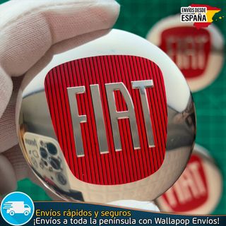X4 Emblemas Fiat 56mm Pegatinas Tapacubos Llantas