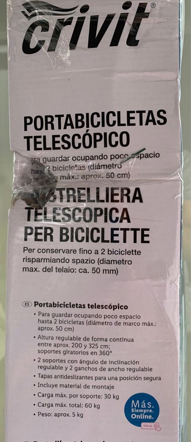 Portabicicletas telescópico Lidl
