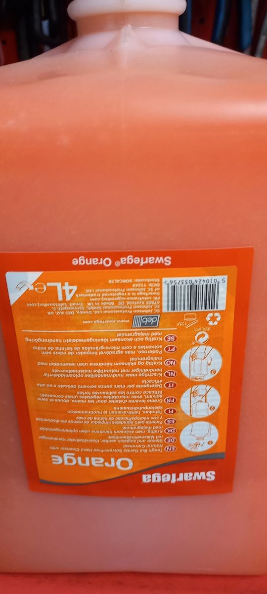 Jabon orange naranja olor a mandarina