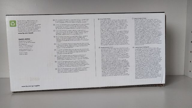 HP - Toner magenta 124A Q6003A originale.