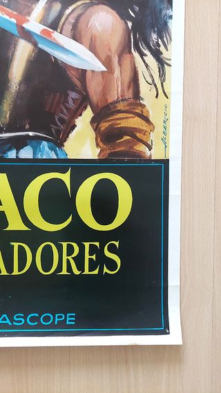 Cartel original Espartaco y los gladiadores (1964)