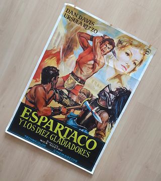 Cartel original Espartaco y los gladiadores (1964)