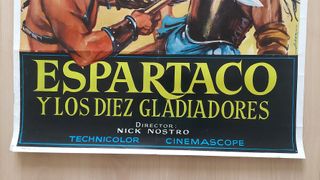 Cartel original Espartaco y los gladiadores (1964)