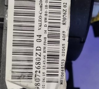 Modulo Tempomat Schalter 98072680 ZD PEUGEOT 208