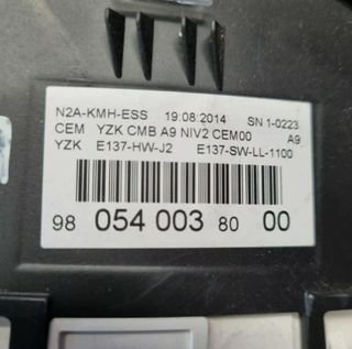 Modulo Peugeot 208 I Kombiinstrument 9805400380