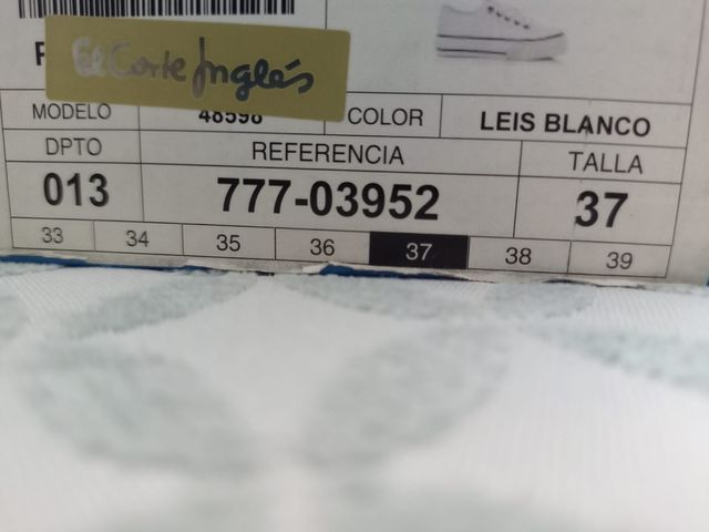 Zapatillas Mustanla Blancas Nuevas 37