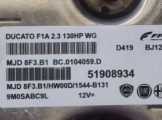 Modulo ENGINE ECU FIAT DUCATO 51908934 MJD 8F3.B1